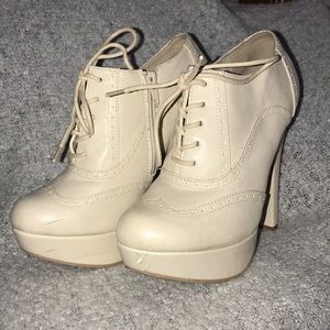 Super pump tie up heels from Charlotte Russe